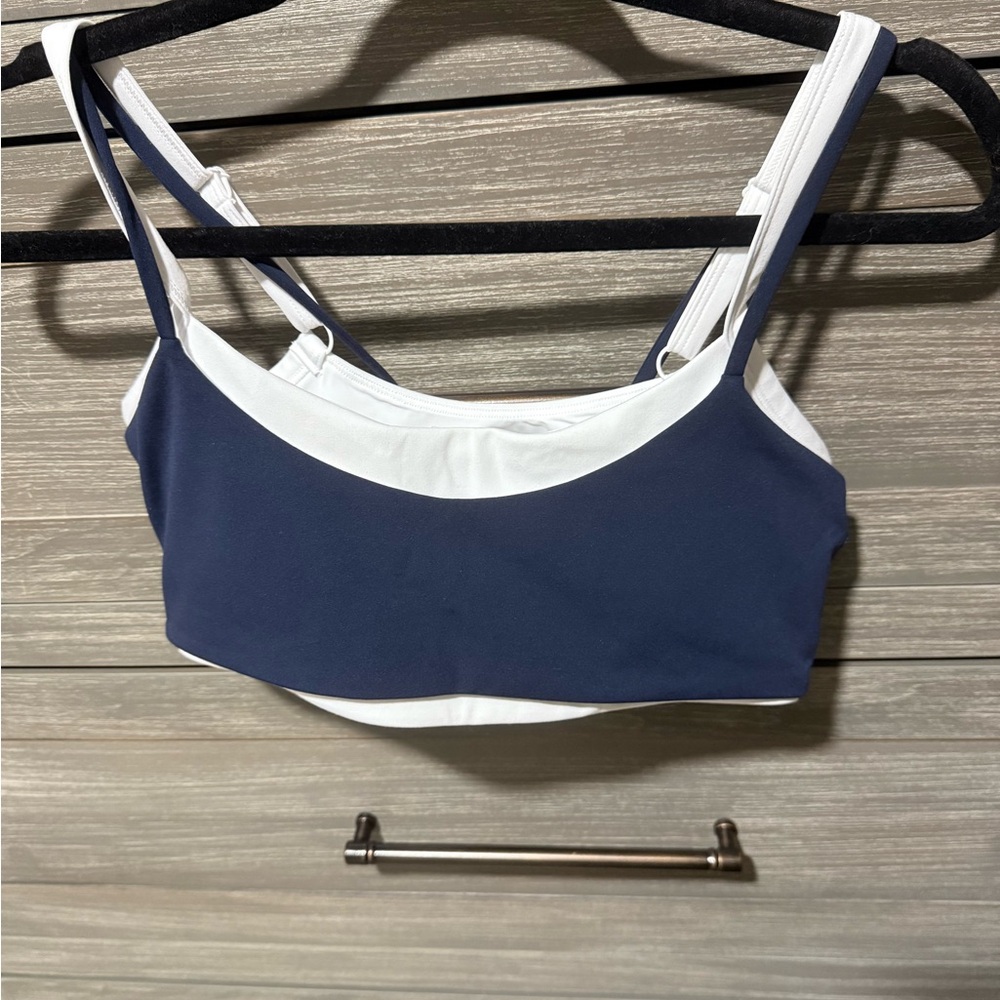 Shopform layered bra size medium navy